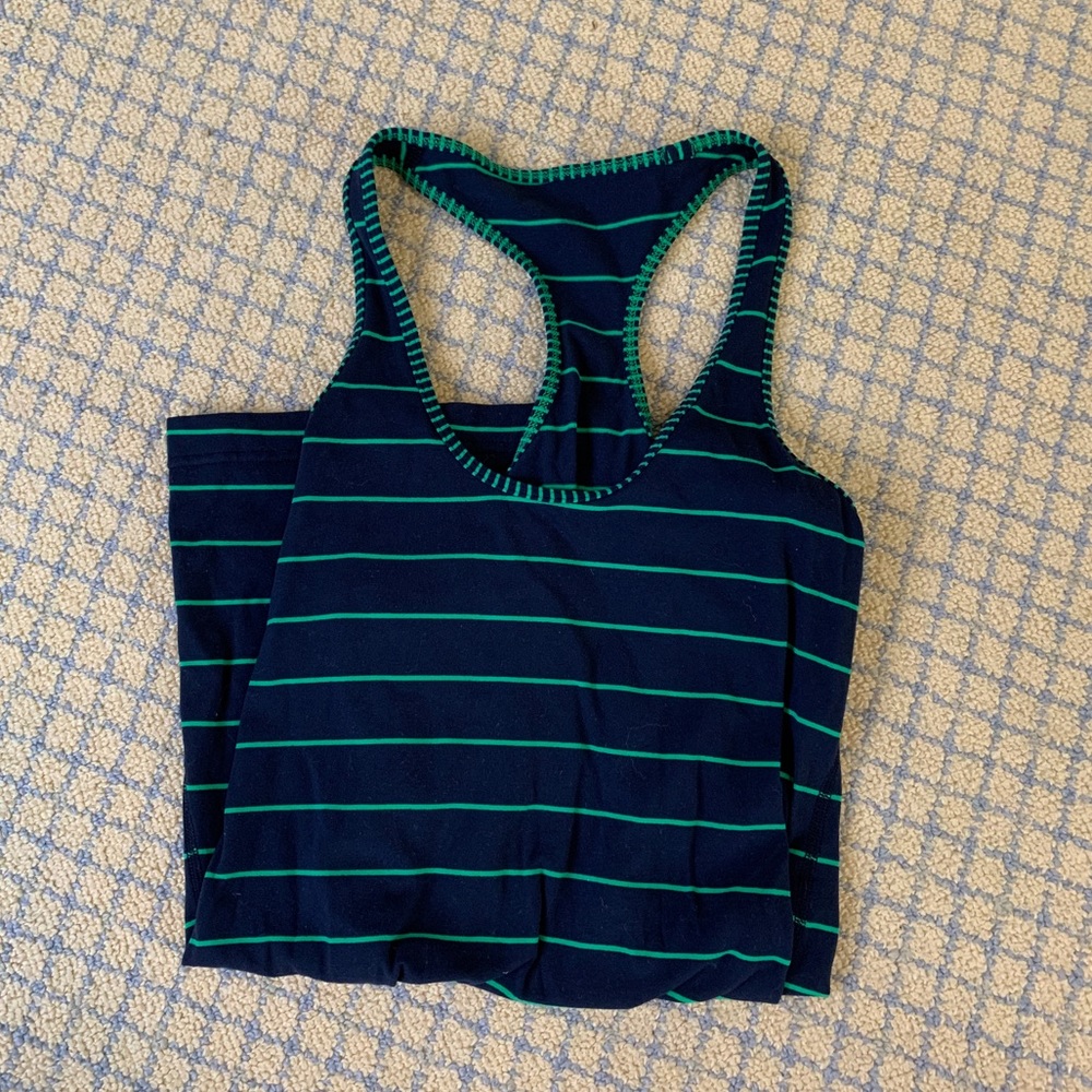 Lululemon striped workout tank